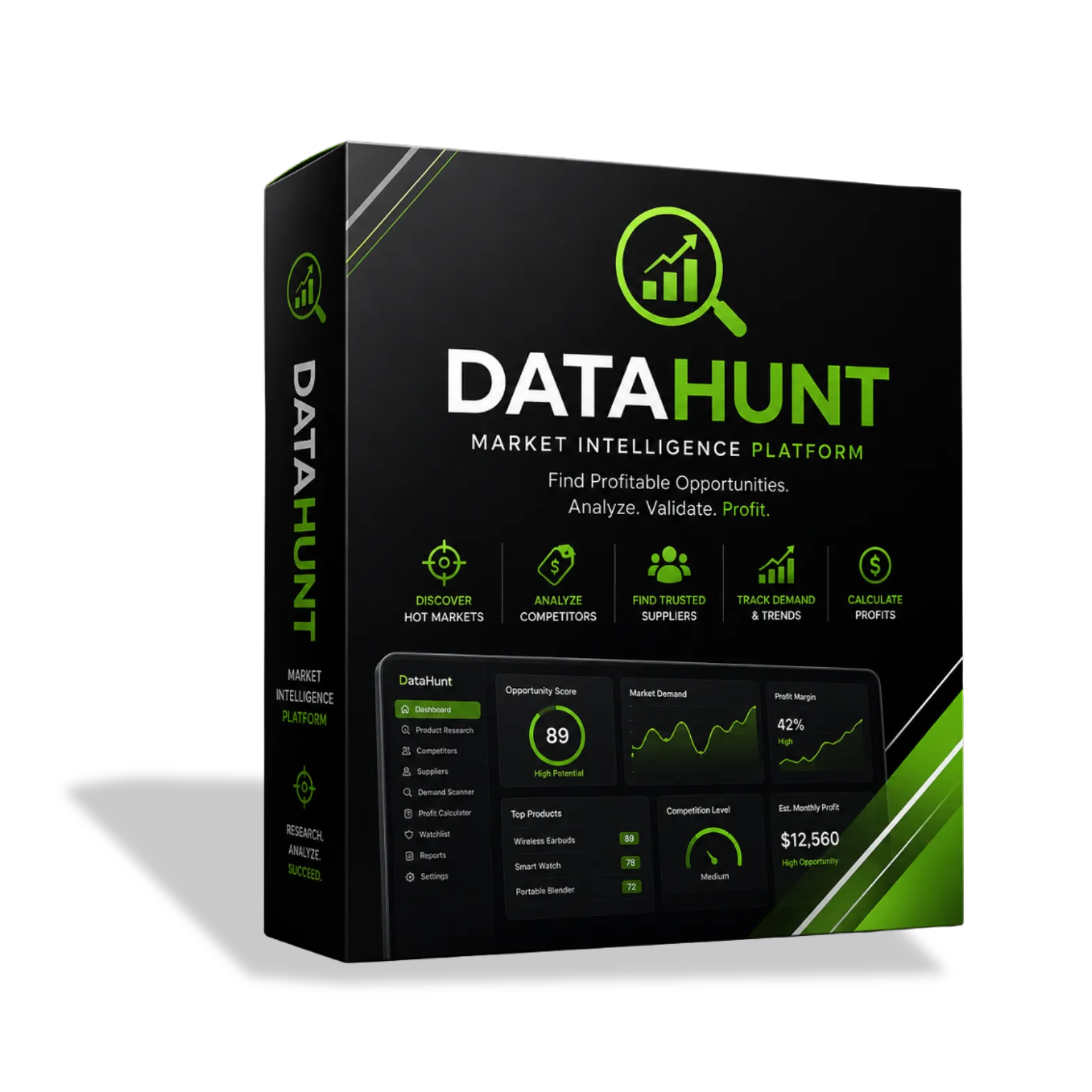 DataHunt Lead Research System product preview